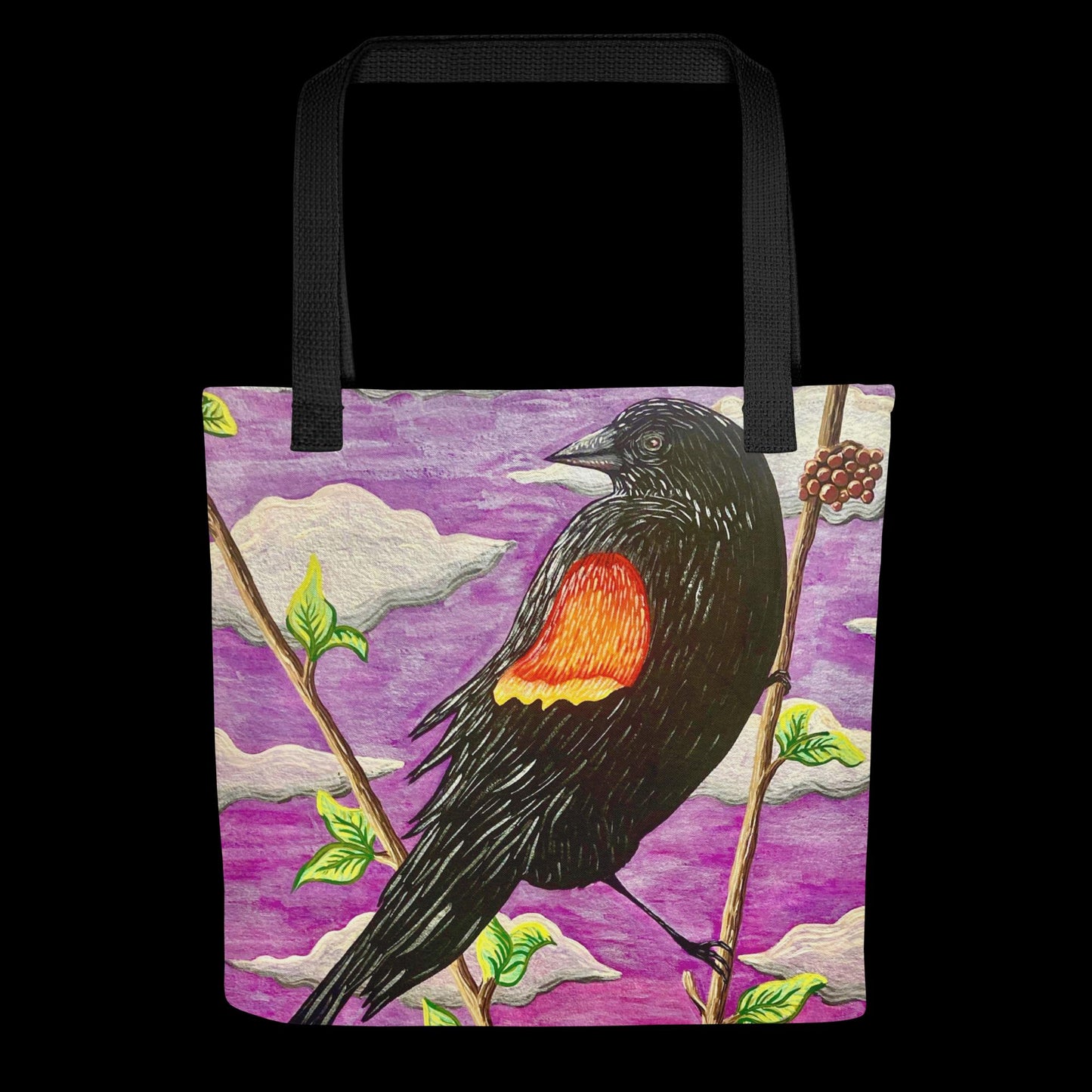 C - Red winged blackbird - Tote bag