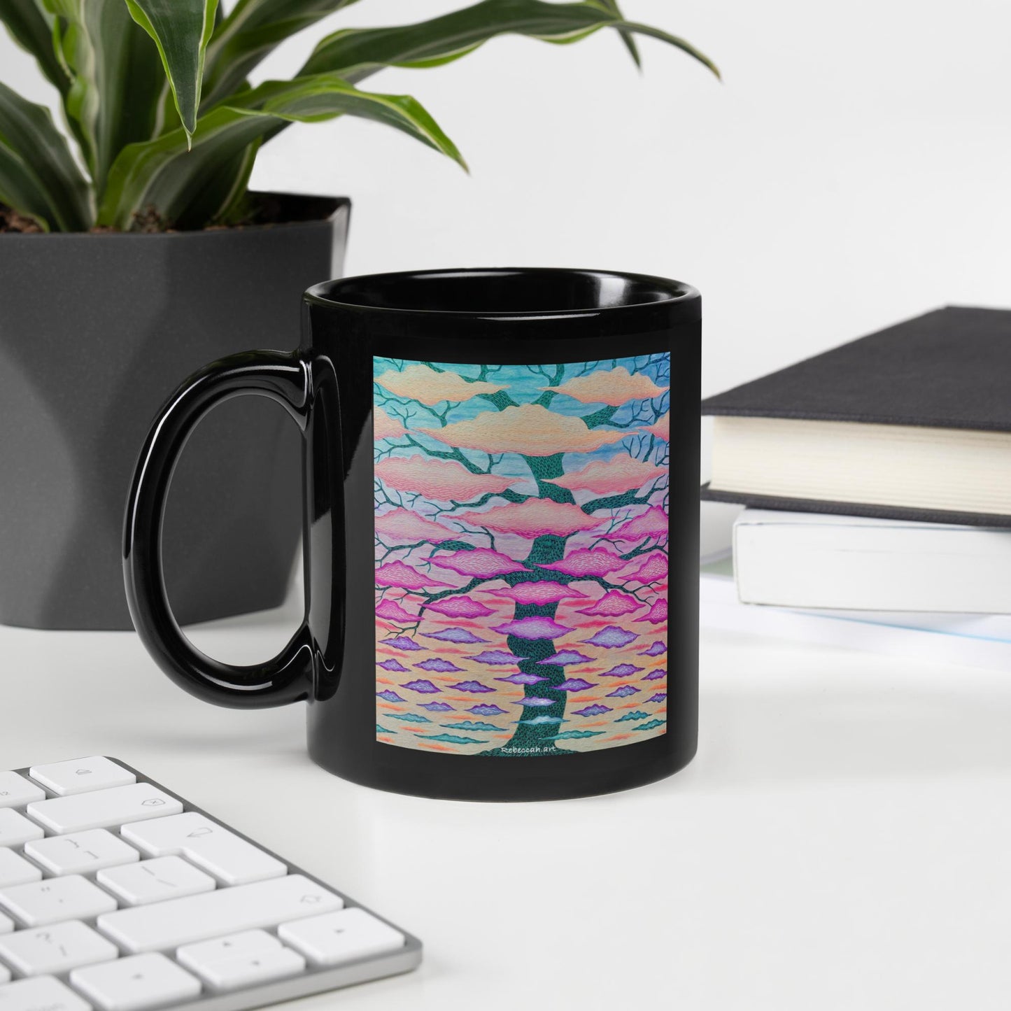 A - Tree clouds - mug