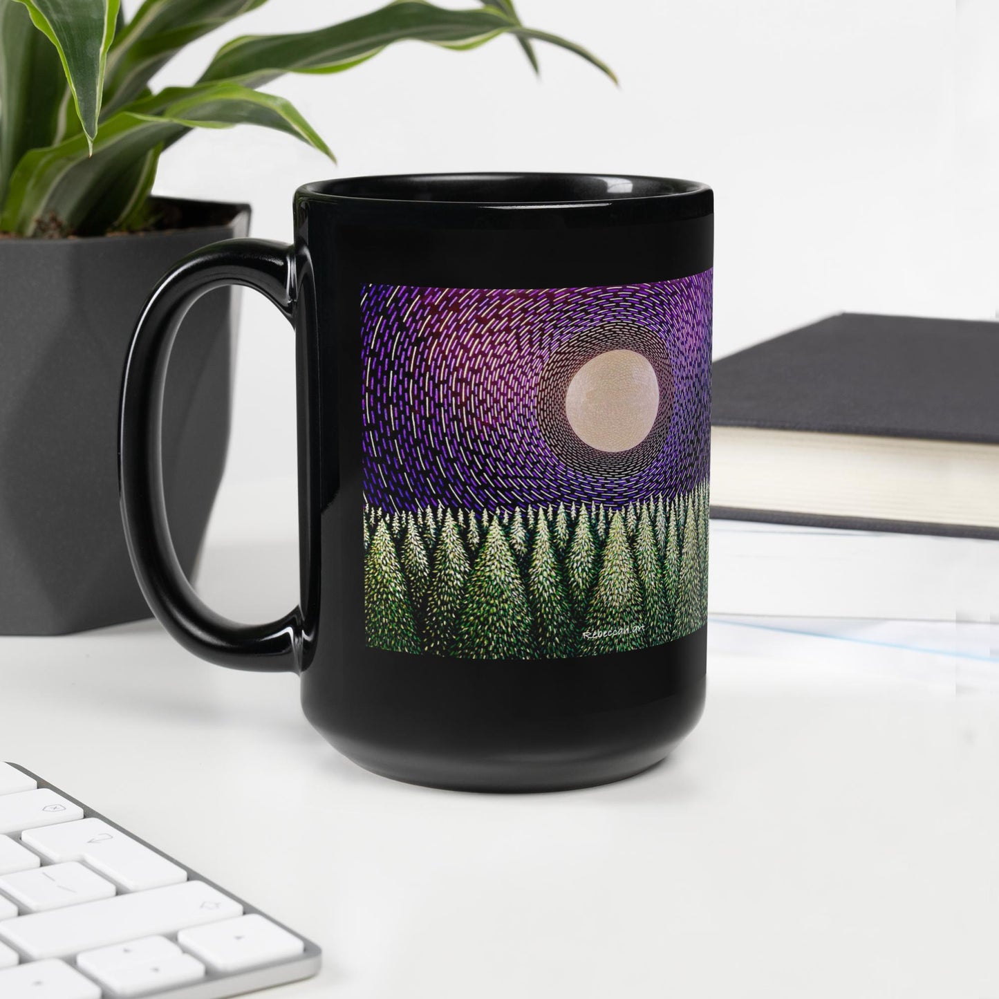 A - Full moon forest - mug