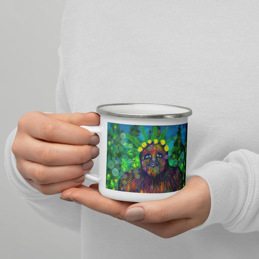 A - Bigfoot portrait  - Enamel Mug