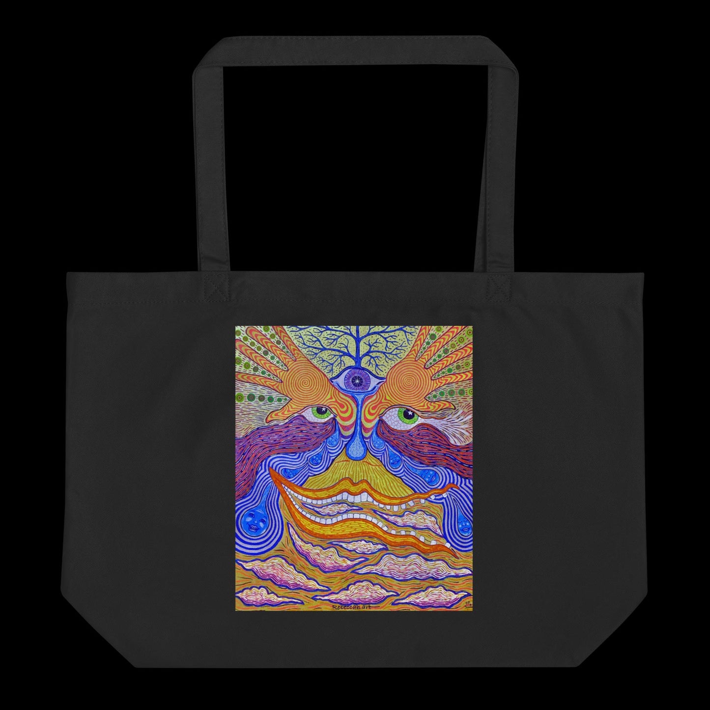 D - Mind’s eye - 20 x 14 organic cotton tote bag
