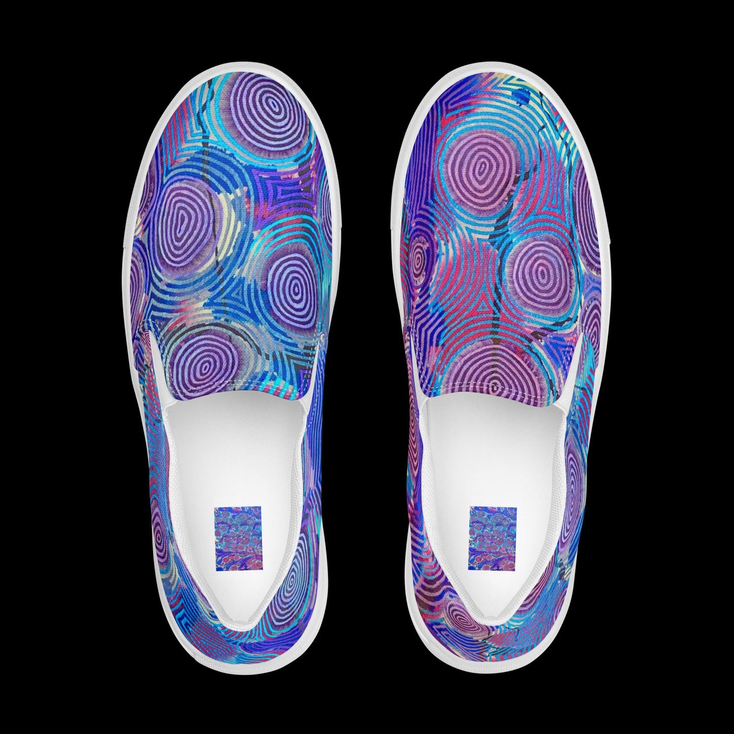 X - Abstract 1 - Men’s slip-on canvas shoes