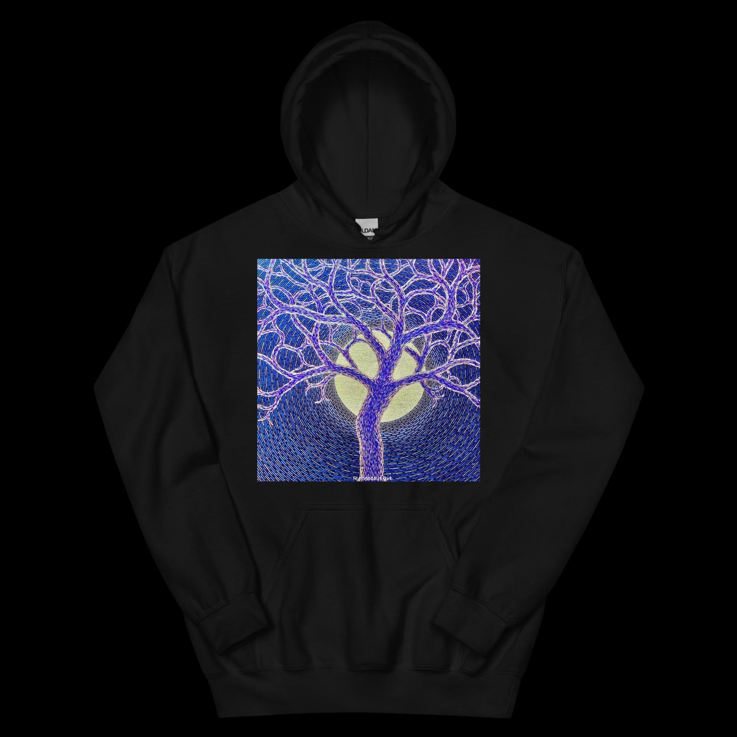 B - Full moon and tree - Unisex Hoodie