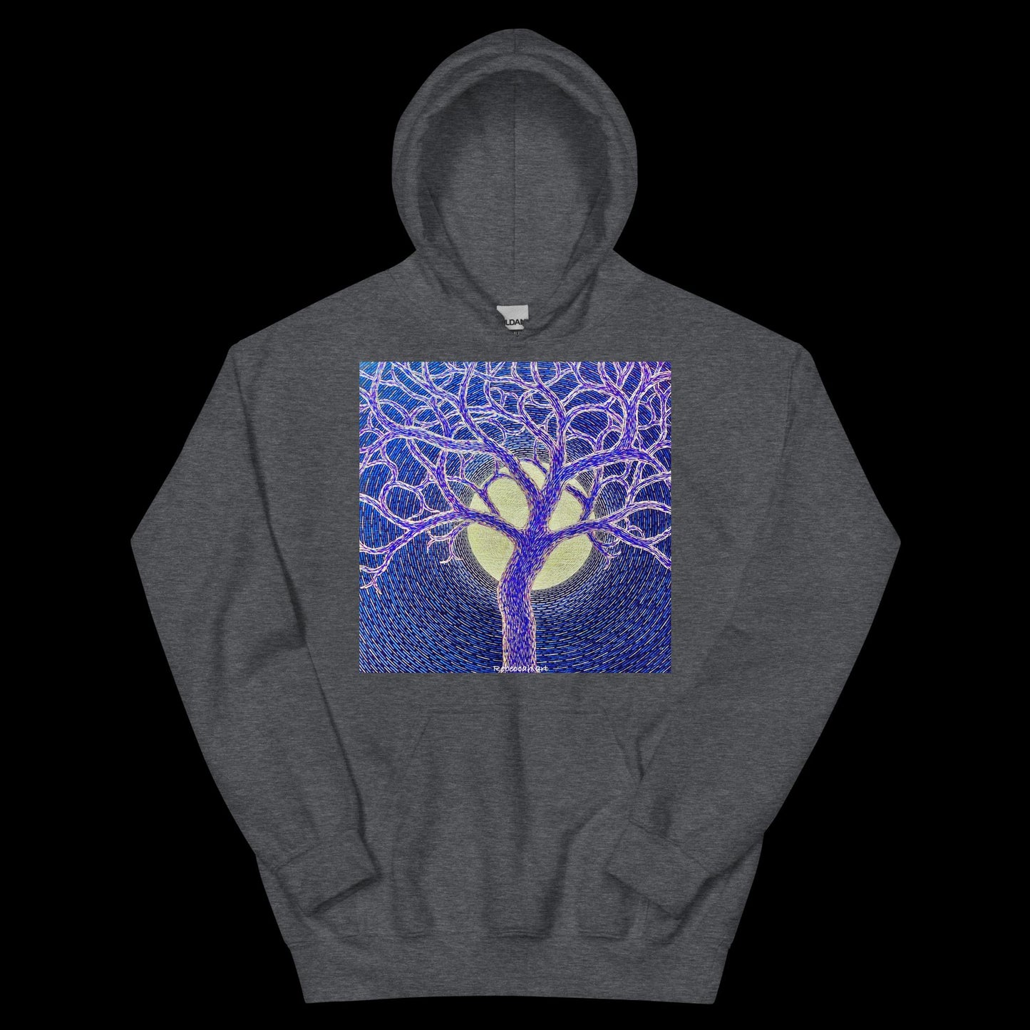 B - Full moon and tree - Unisex Hoodie