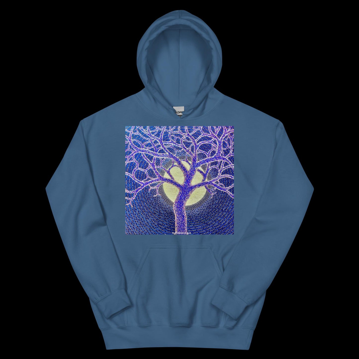 B - Full moon and tree - Unisex Hoodie