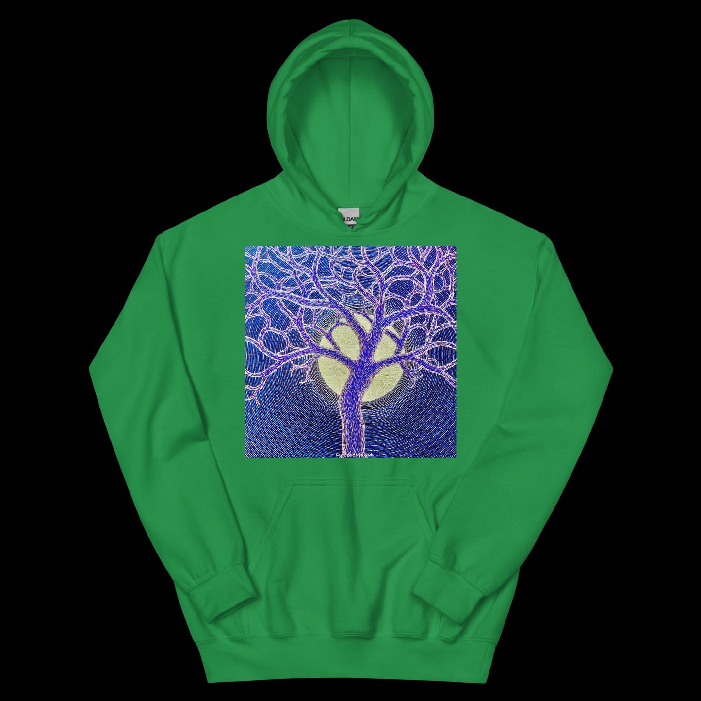 B - Full moon and tree - Unisex Hoodie