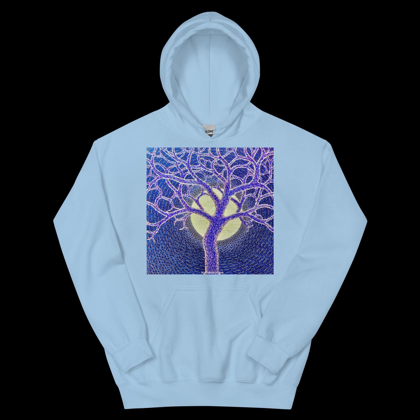 B - Full moon and tree - Unisex Hoodie