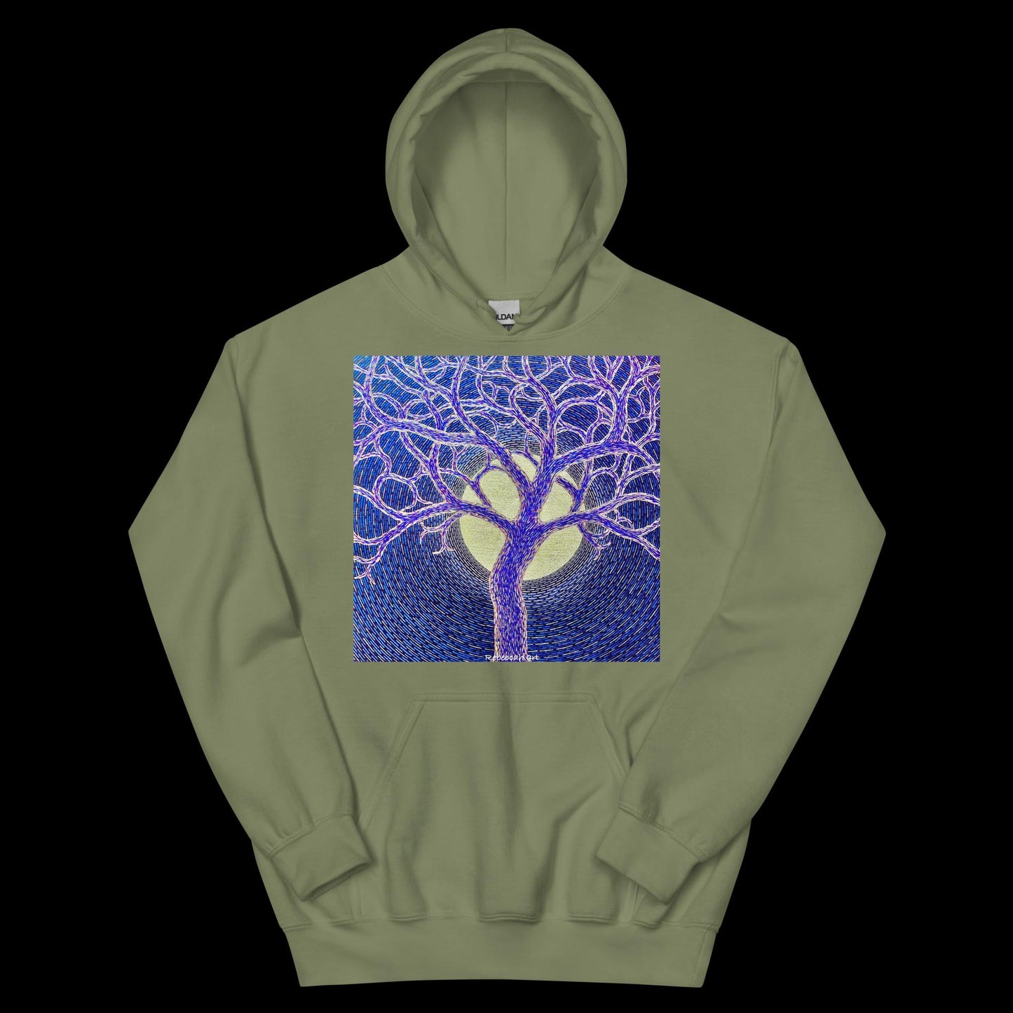 B - Full moon and tree - Unisex Hoodie