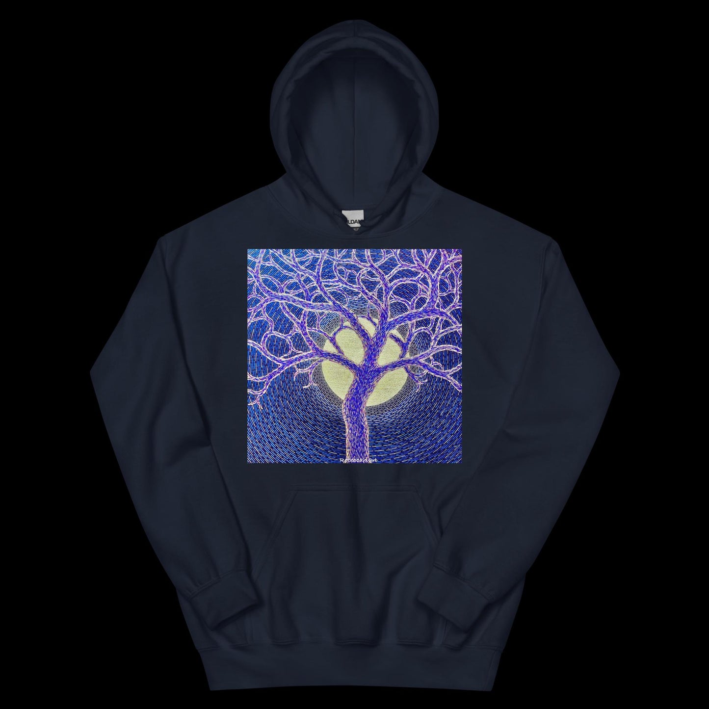 B - Full moon and tree - Unisex Hoodie