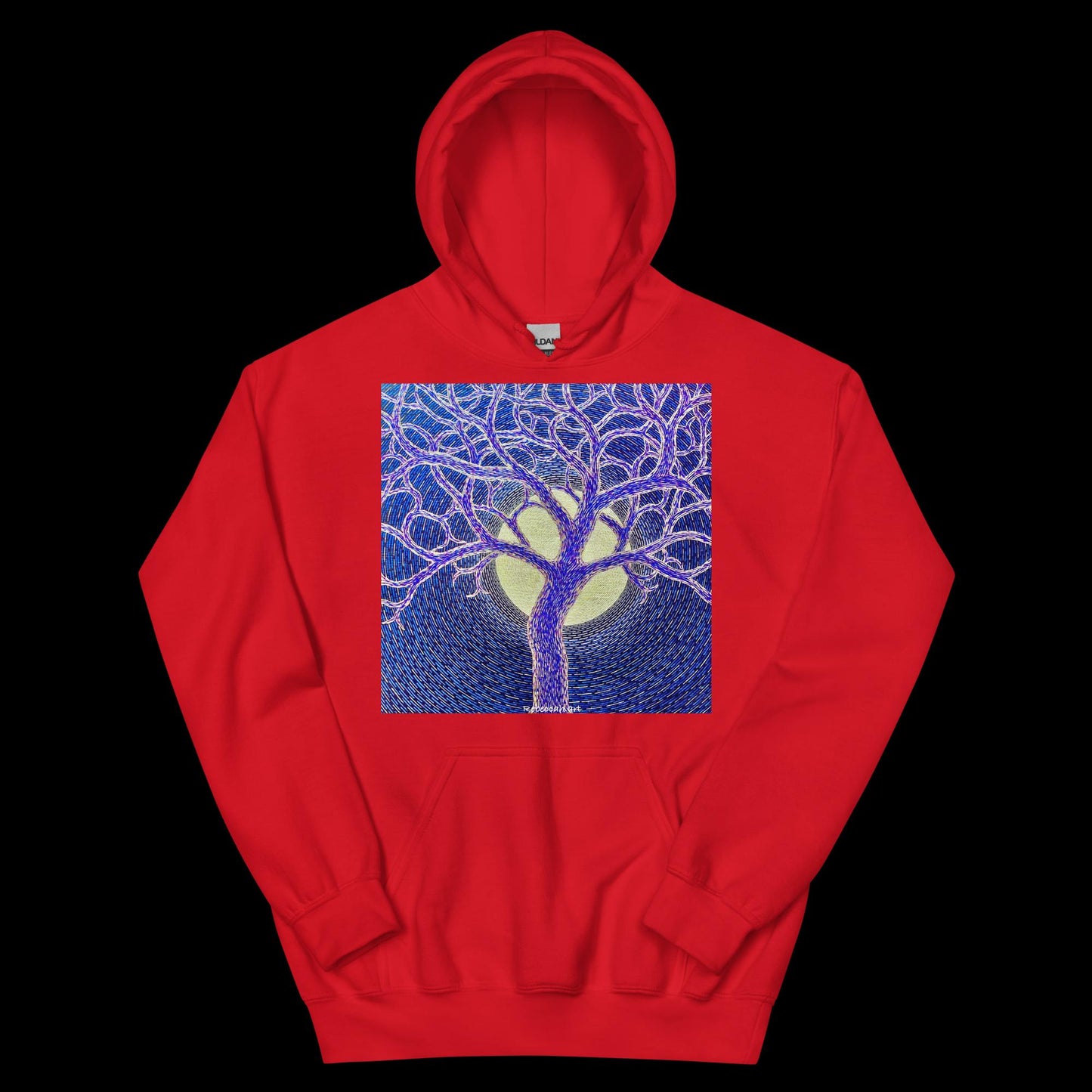B - Full moon and tree - Unisex Hoodie