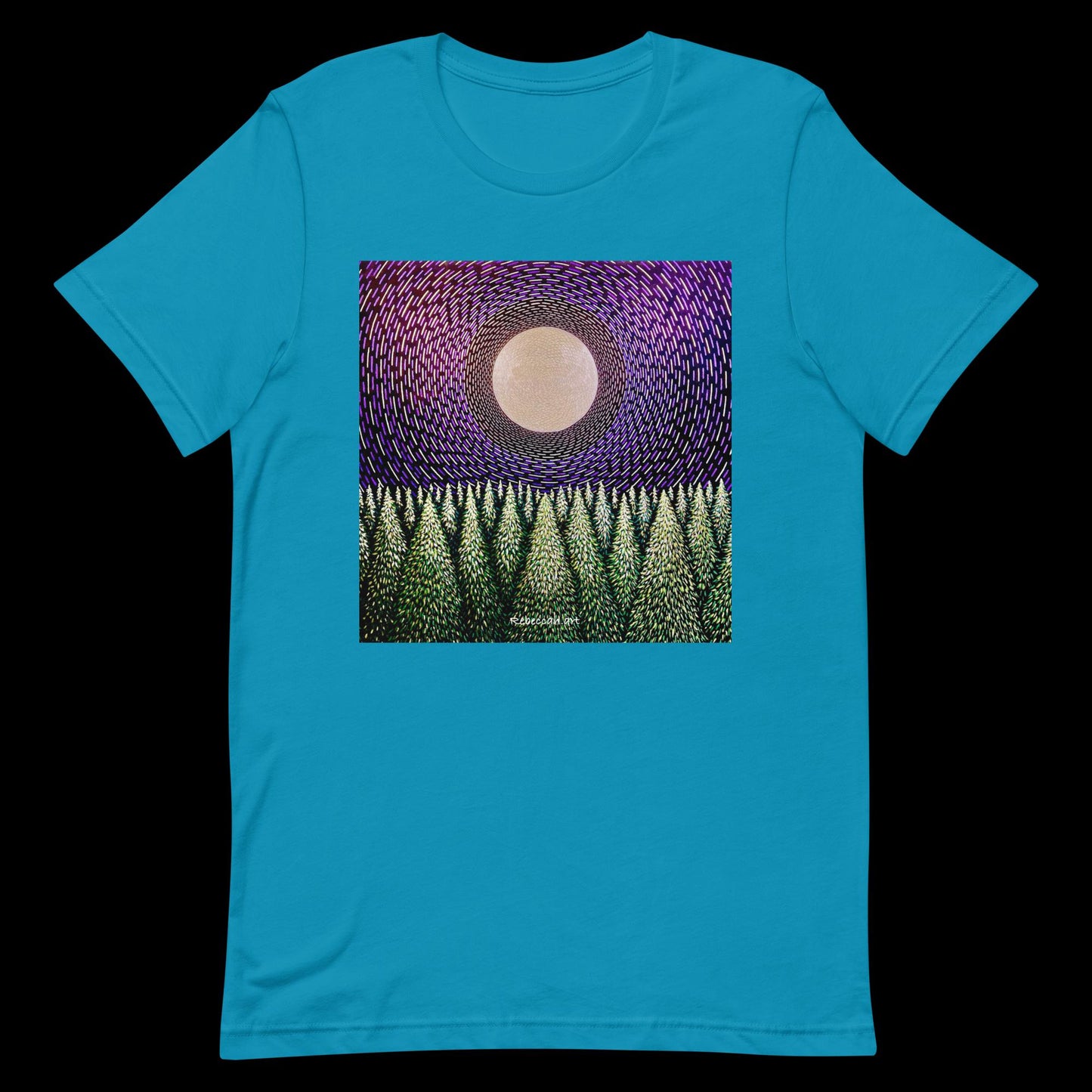 B - Full moon over forest t-shirt