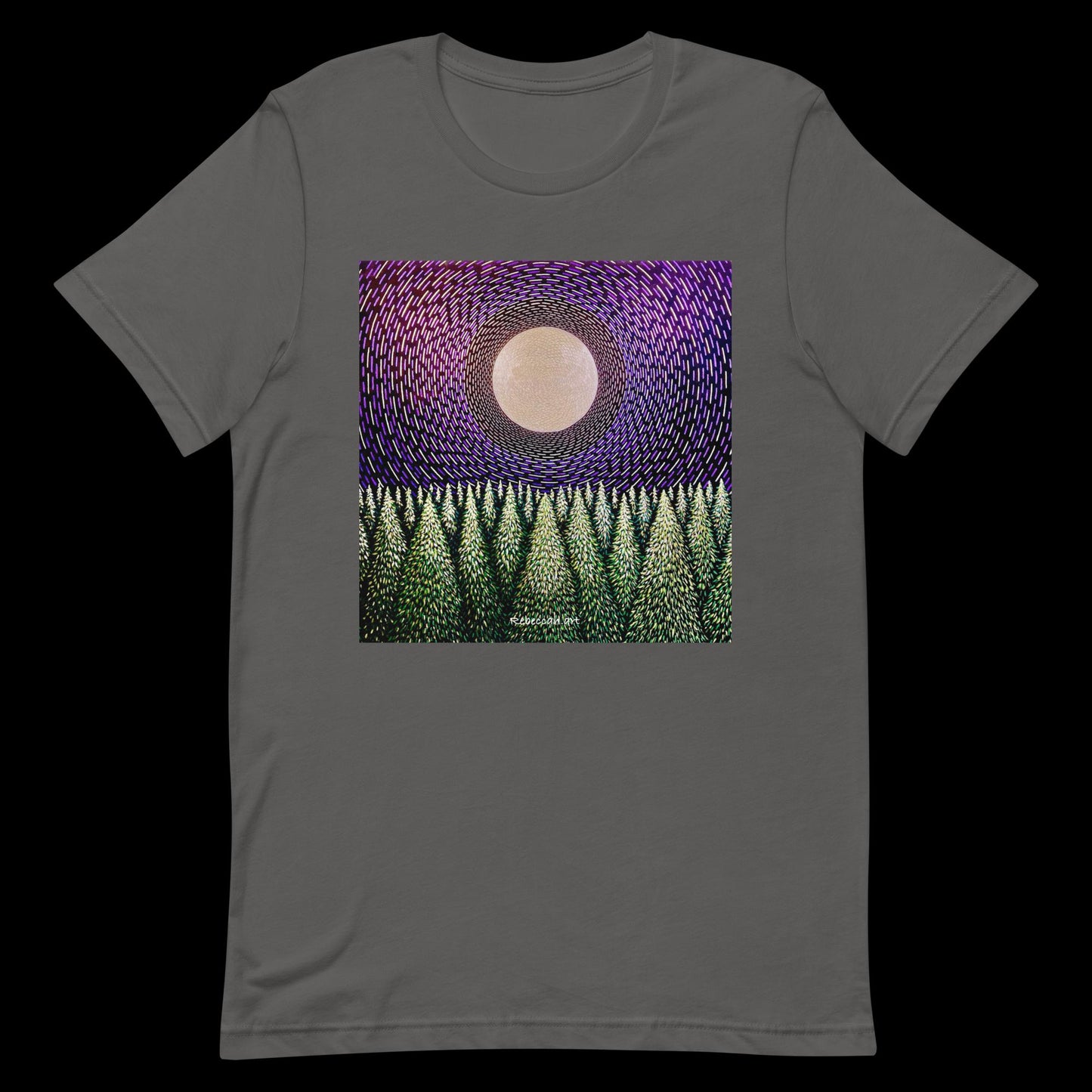 B - Full moon over forest t-shirt