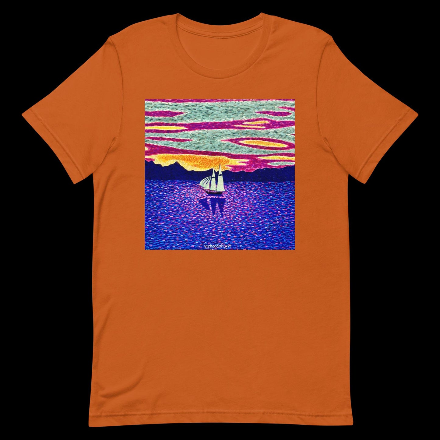 B - Sunset sailing t-shirt