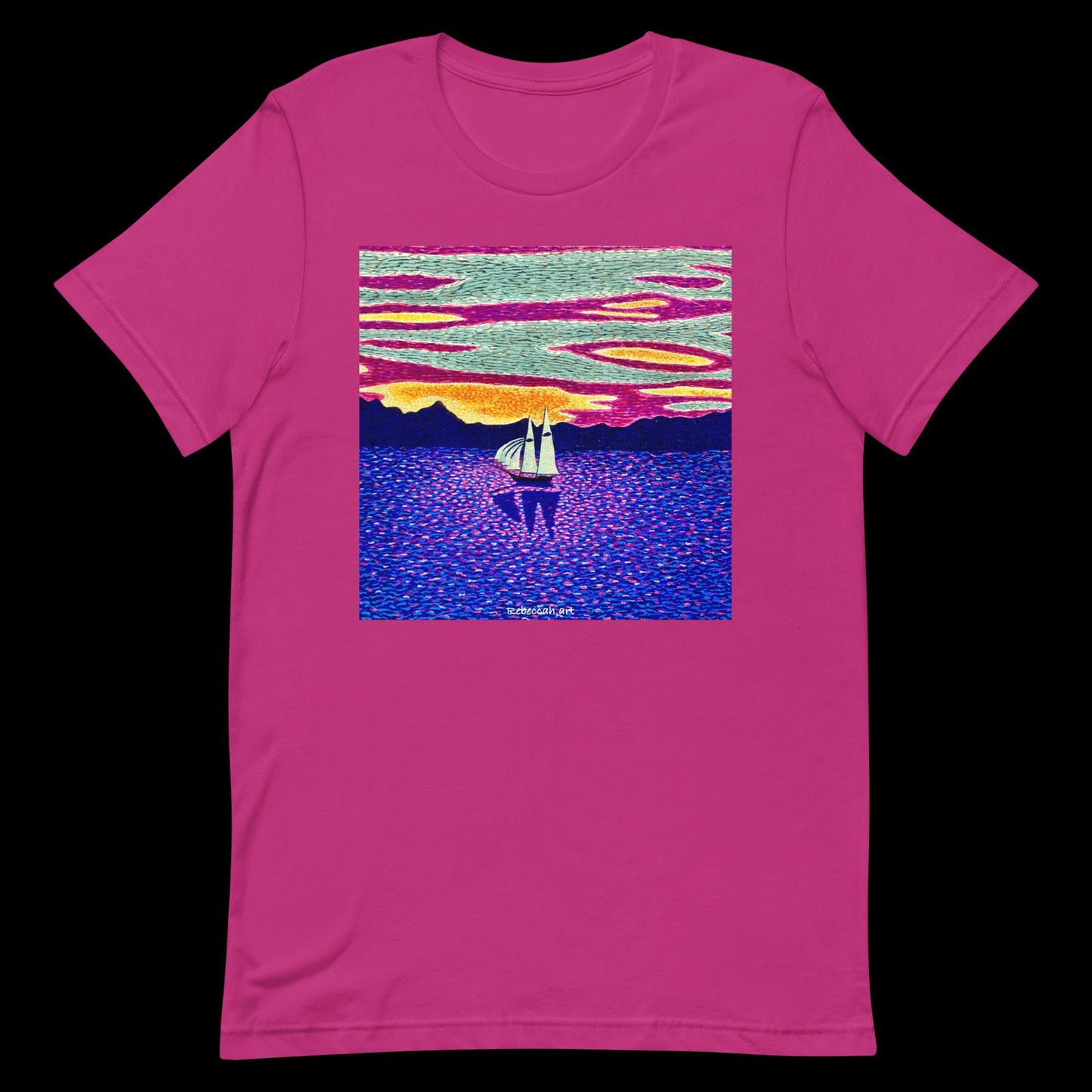 B - Sunset sailing t-shirt