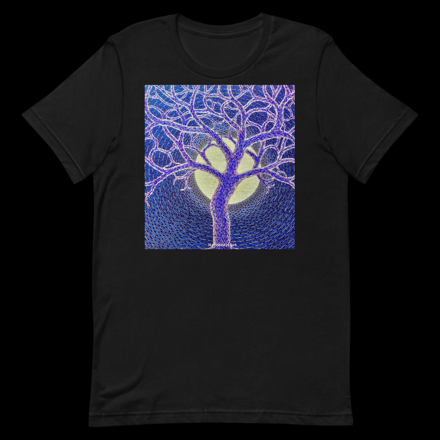 B - Full moon and tree - Unisex t-shirt