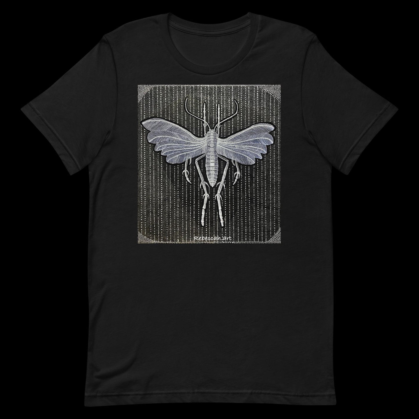 B - White plumed moth t-shirt
