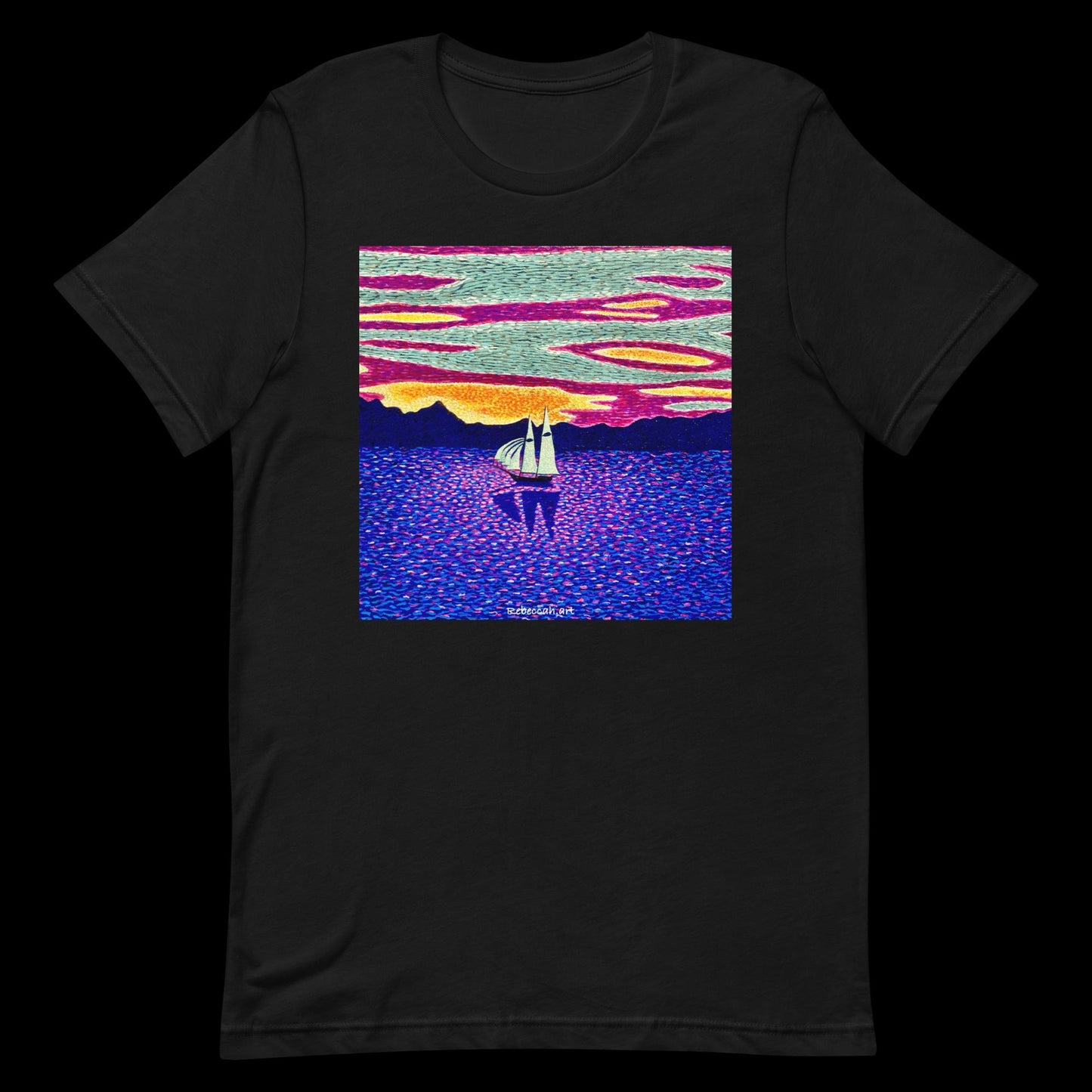 B - Sunset sailing t-shirt