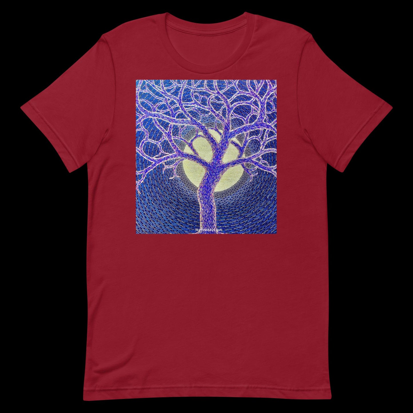 B - Full moon and tree - Unisex t-shirt