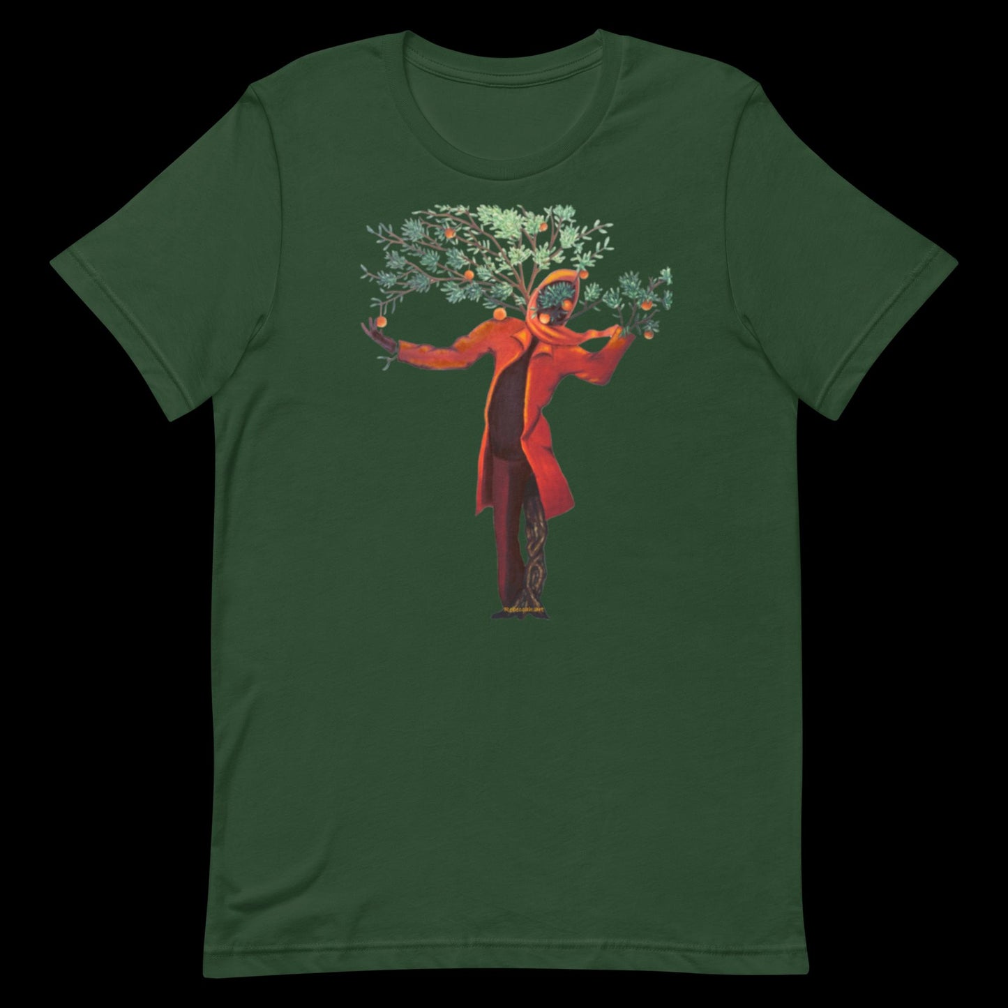 B - Red coat tree - t-shirt