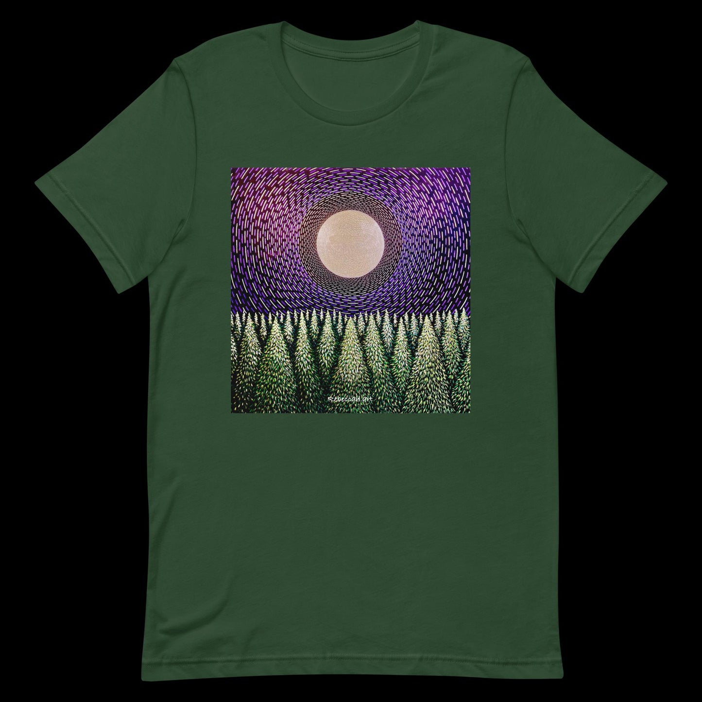 B - Full moon over forest t-shirt