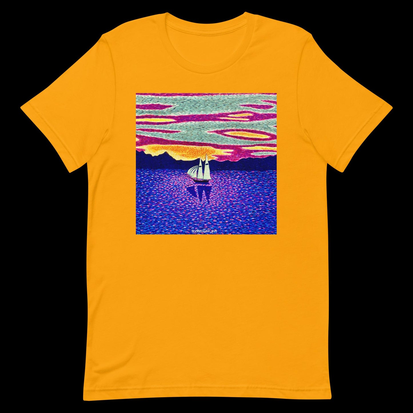 B - Sunset sailing t-shirt