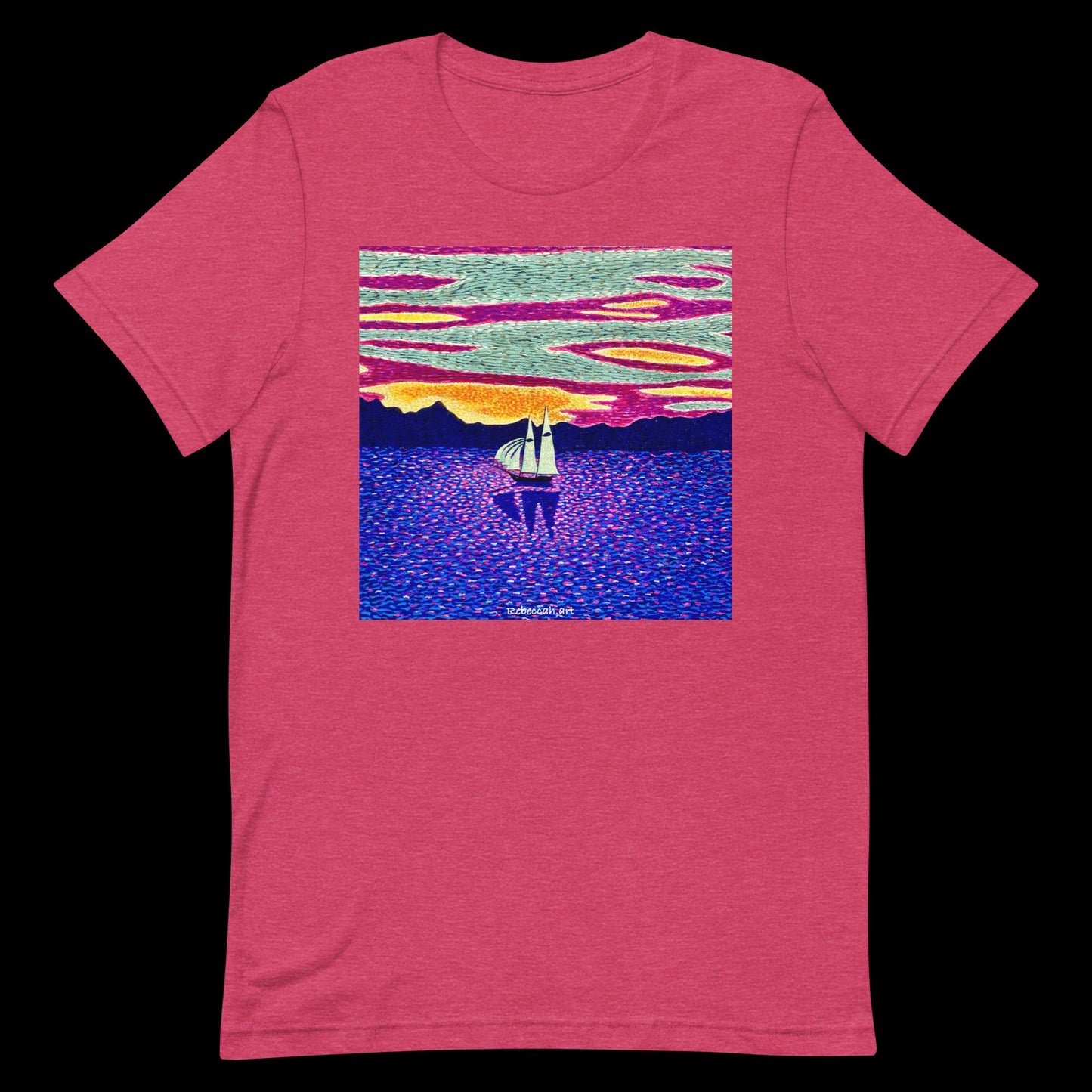 B - Sunset sailing t-shirt