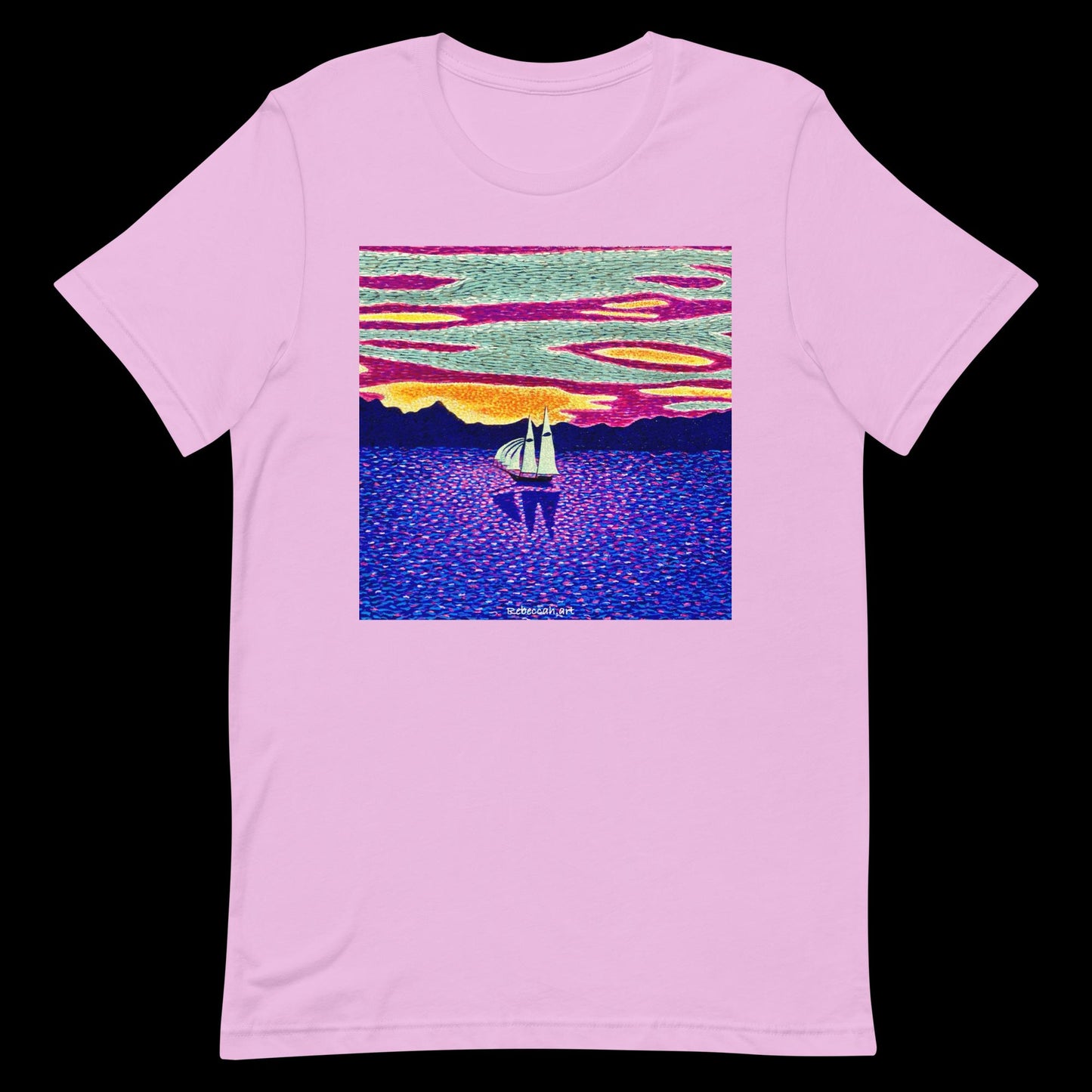 B - Sunset sailing t-shirt
