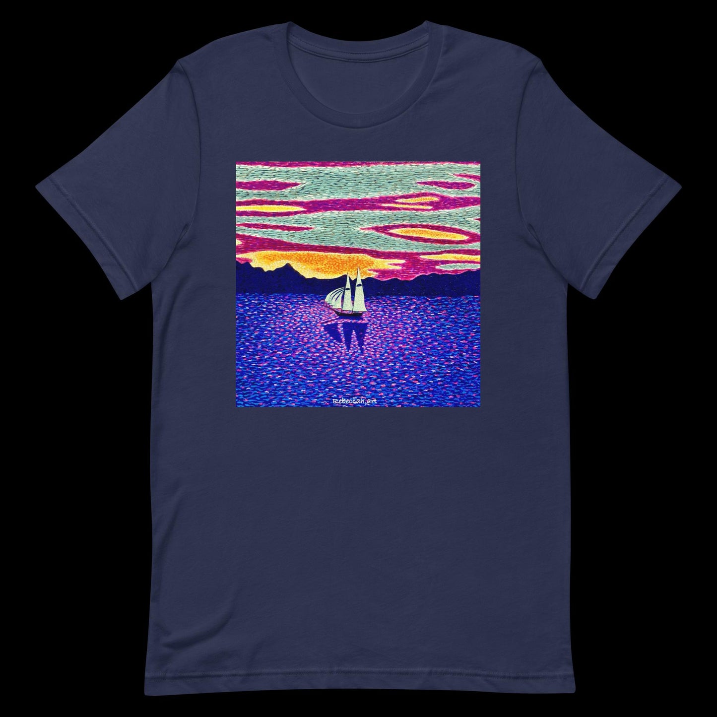 B - Sunset sailing t-shirt