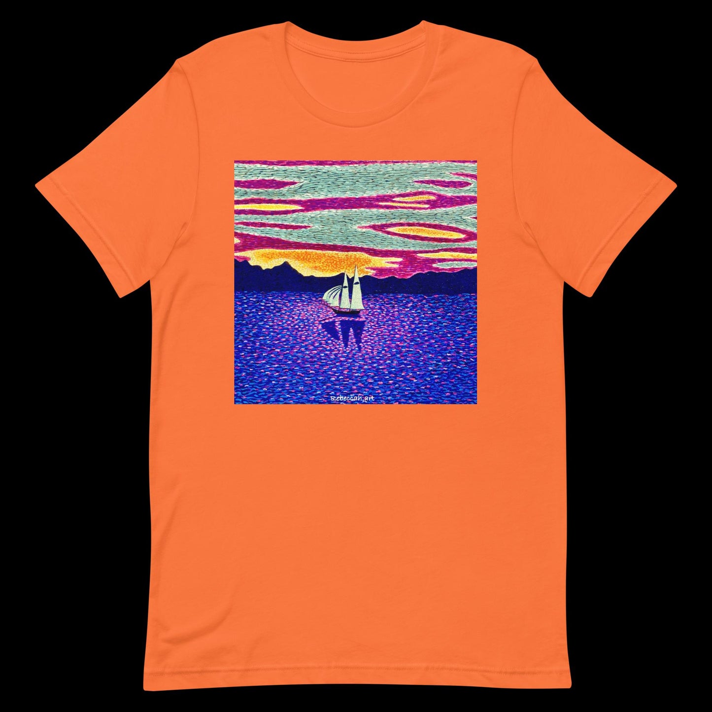 B - Sunset sailing t-shirt