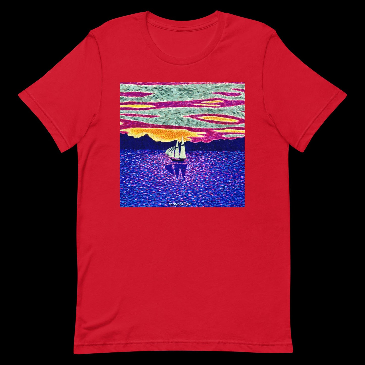 B - Sunset sailing t-shirt