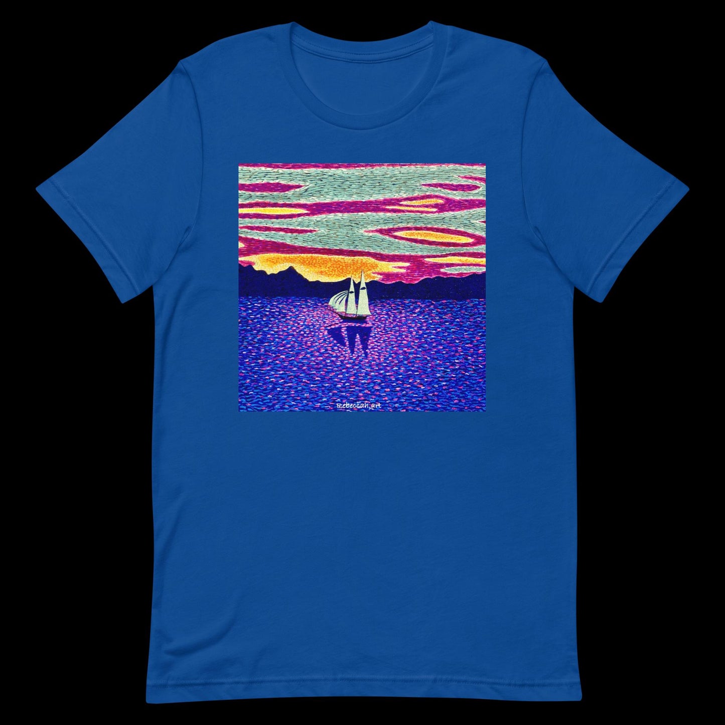 B - Sunset sailing t-shirt