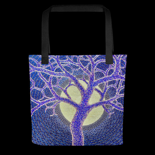 C - Full moon and tree - Tote bag