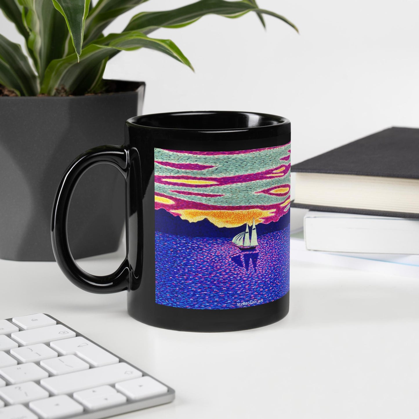 A - Sunset sailing - mug