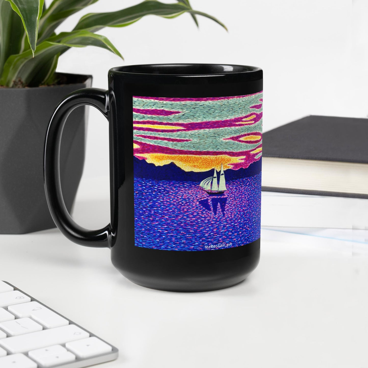 A - Sunset sailing - mug