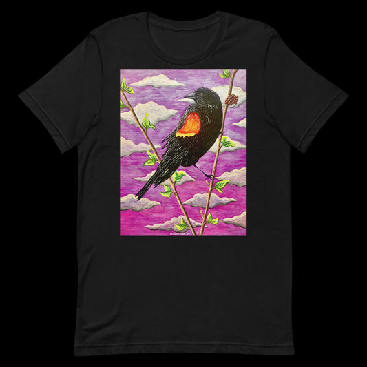 B - Red winged blackbird - Unisex t-shirt