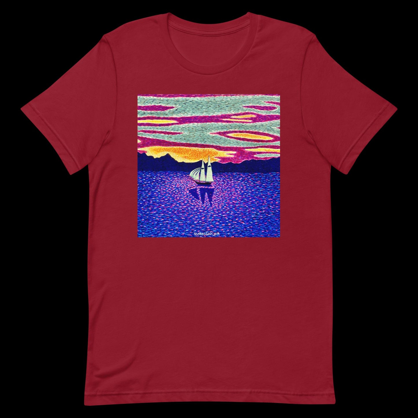 B - Sunset sailing t-shirt