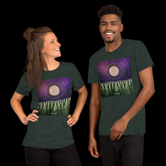 B - Full moon over forest t-shirt