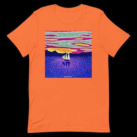 B - Sunset sailing t-shirt