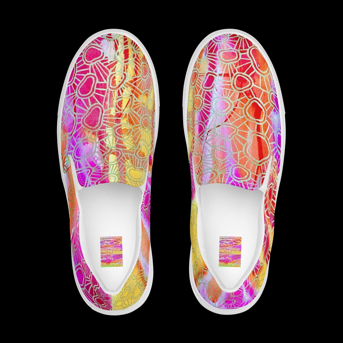 X - Abstract 8 - Women’s slip-on canvas shoes